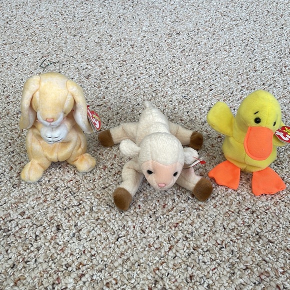 Ty | Other | Ewey Beanie Baby Quackers Beanie Baby Grace Beanie Baby